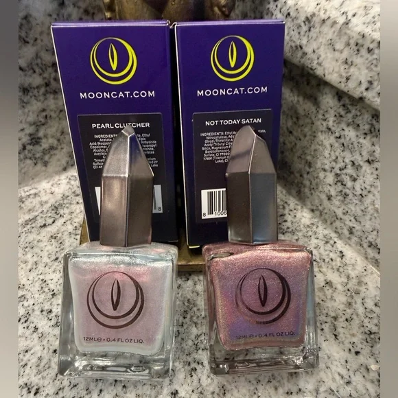 Mooncat Pearl Clutcher and Not Today Satan Nail Polish Set - Picture 4 of 15